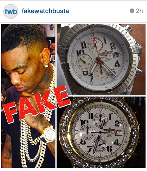 soulja boy fake watch buista|Soulja Boy Exposed by Fake watch busta and Rolex Enforcer for .